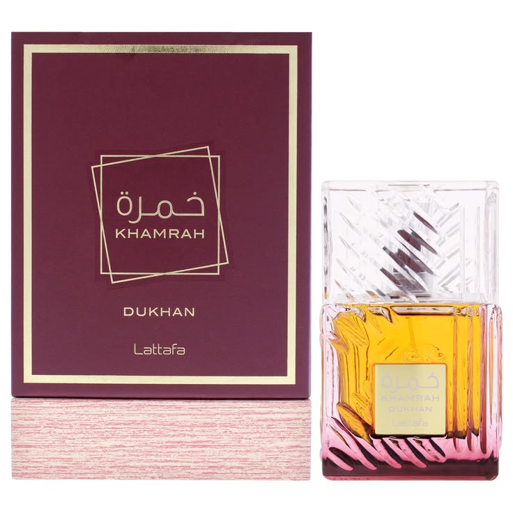 Lattafa Khamrah Dukhan Eau de Parfum 100ml dark bottle