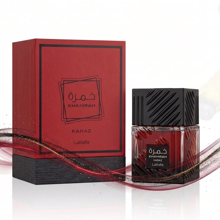 Lattafa Khamrah Karaz Eau de Parfum 100ml red bottle