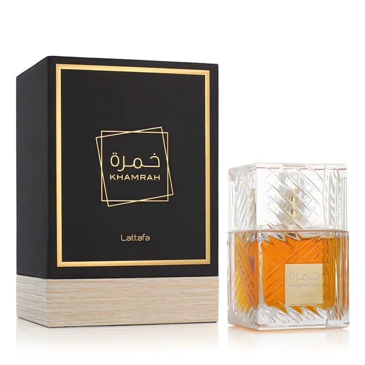 Lattafa Khamrah Eau de Parfum 100ml crystal effect bottle