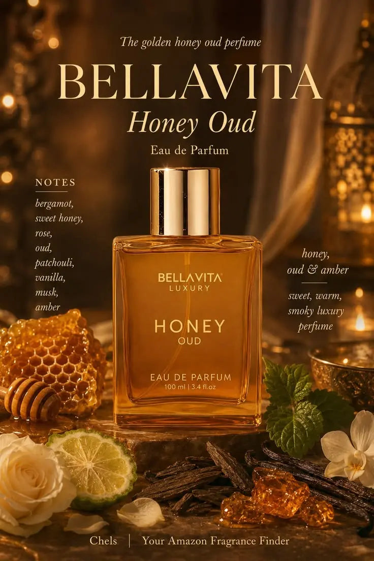 Bella Vita Luxury Honey Oud EDP 100ml - Men's Eau de Parfum Spray, Long Lasting Warm Oud Fragrance HorizonHub Store