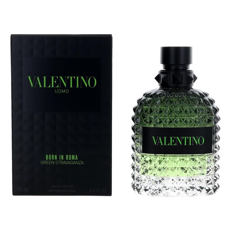 Valentino Uomo Born in Roma Green Stravaganza EDT 3.4 oz – Men's Fresh Woody Cologne