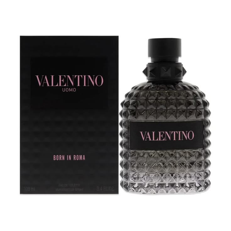 Valentino Uomo Born in Roma Eau de Toilette studded spray bottle 3.4 oz for men