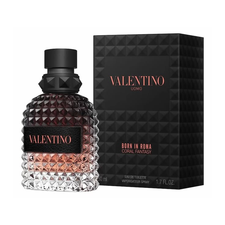 Valentino Uomo Born in Roma Coral Fantasy Eau de Toilette studded spray bottle 3.4 oz for men