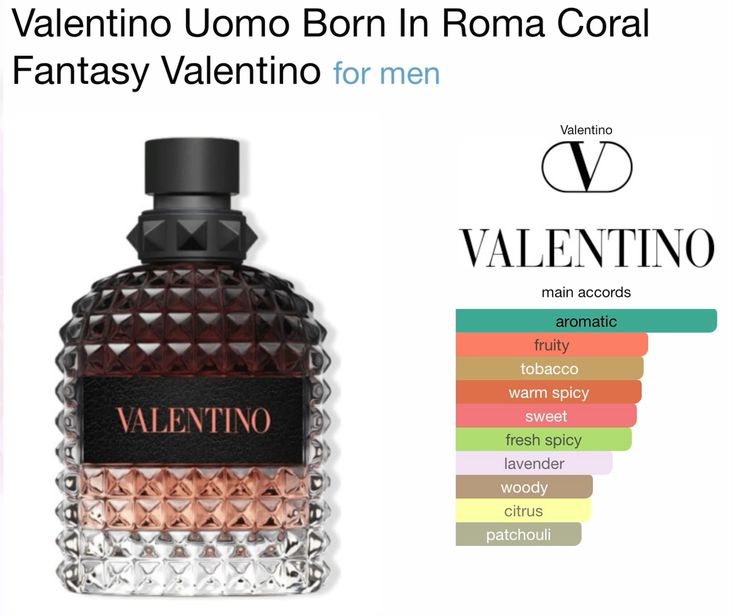 Valentino Uomo Born in Roma Coral Fantasy EDT 3.4 oz – Men's Fresh Woody Cologne