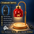 Christmas Candle Warmer Lamp – Red Metal Shade Alsonic UK