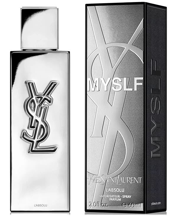 Yves Saint Laurent MYSLF L'Absolu Parfum 100ml mirrored silver bottle for men