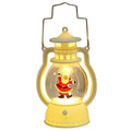 Christmas LED Lantern Night Light – Battery Operated Hanging Decorative Lantern with Handle Stylish Shop
