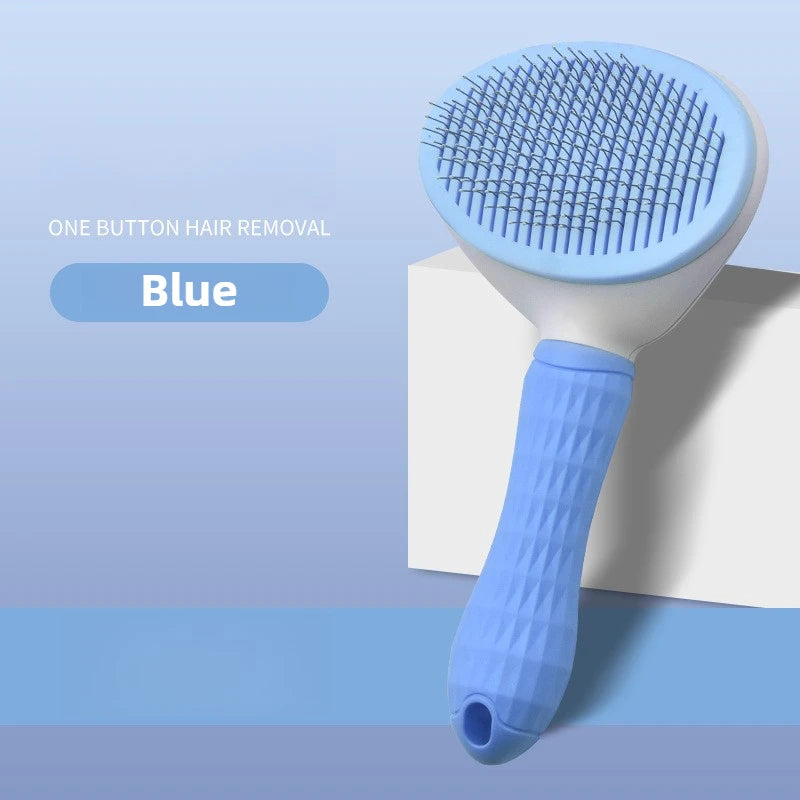 Self-Cleaning Slicker Brush for Cats & Dogs – Pet Hair Removal Grooming Comb with Anti-Slip Handle Alsonic UK