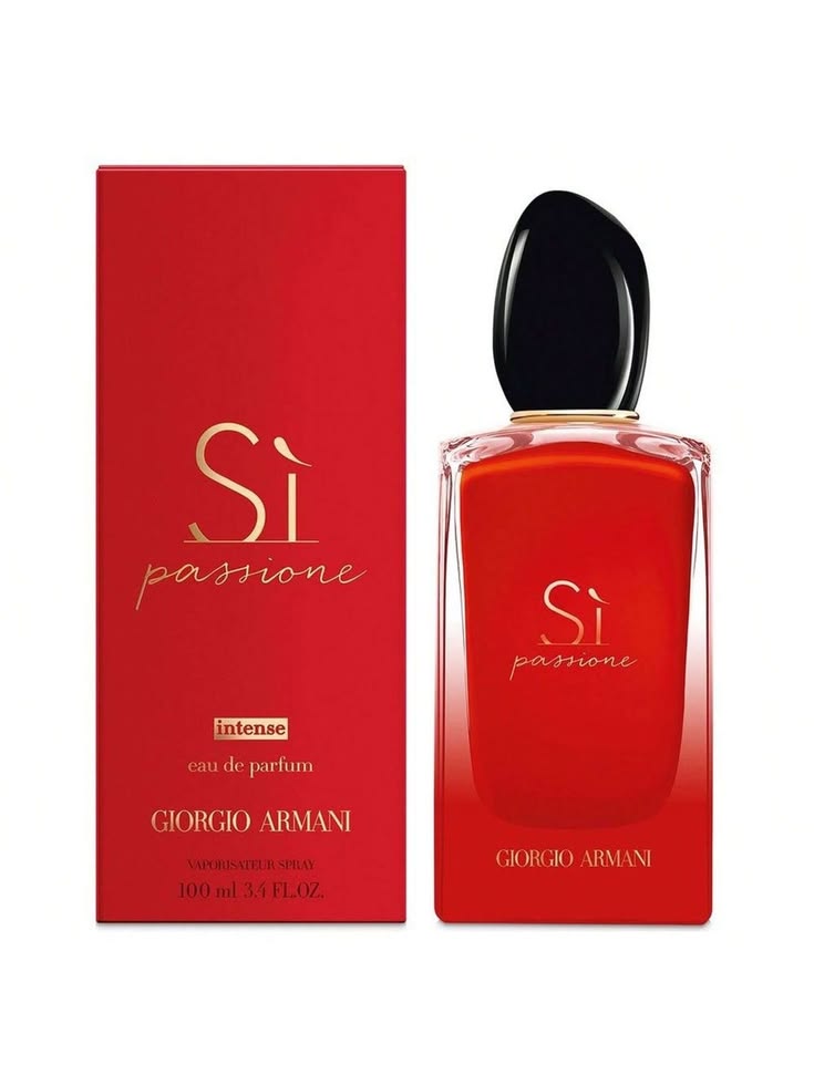 Giorgio Armani Sì Passione Intense EDP 3.4 oz – Women's Floral Fruity Perfume