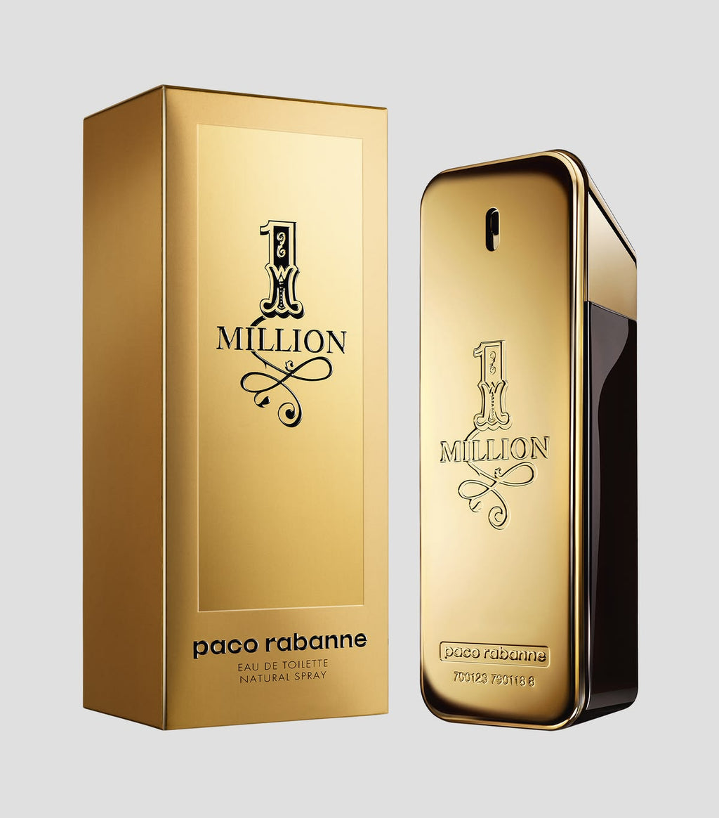 Paco Rabanne 1 Million Eau de Toilette 100ml gold bar bottle for men