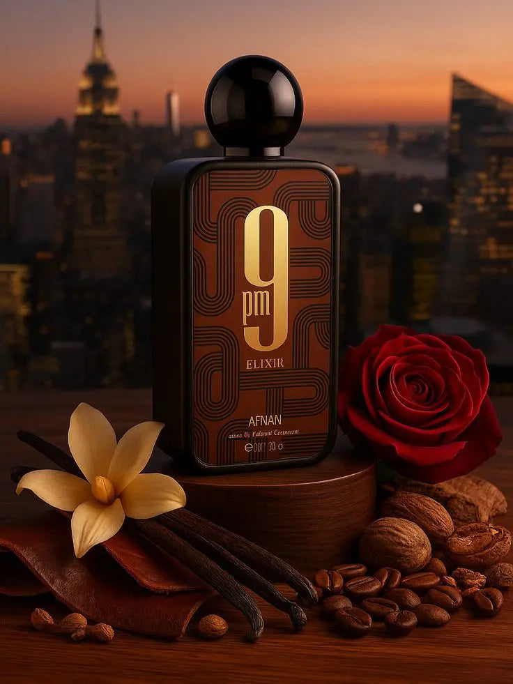 Afnan 9 PM EDP for Men 3.4 oz – Sweet Spicy Amber Cologne New in Box HorizonHub Store