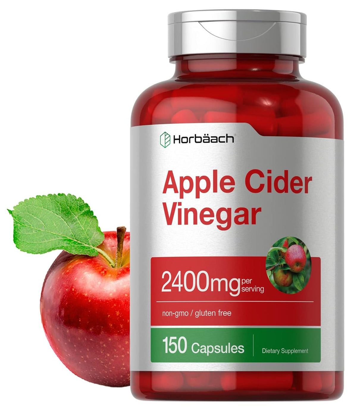 Apple cider vinegar capsules 150 count bottle