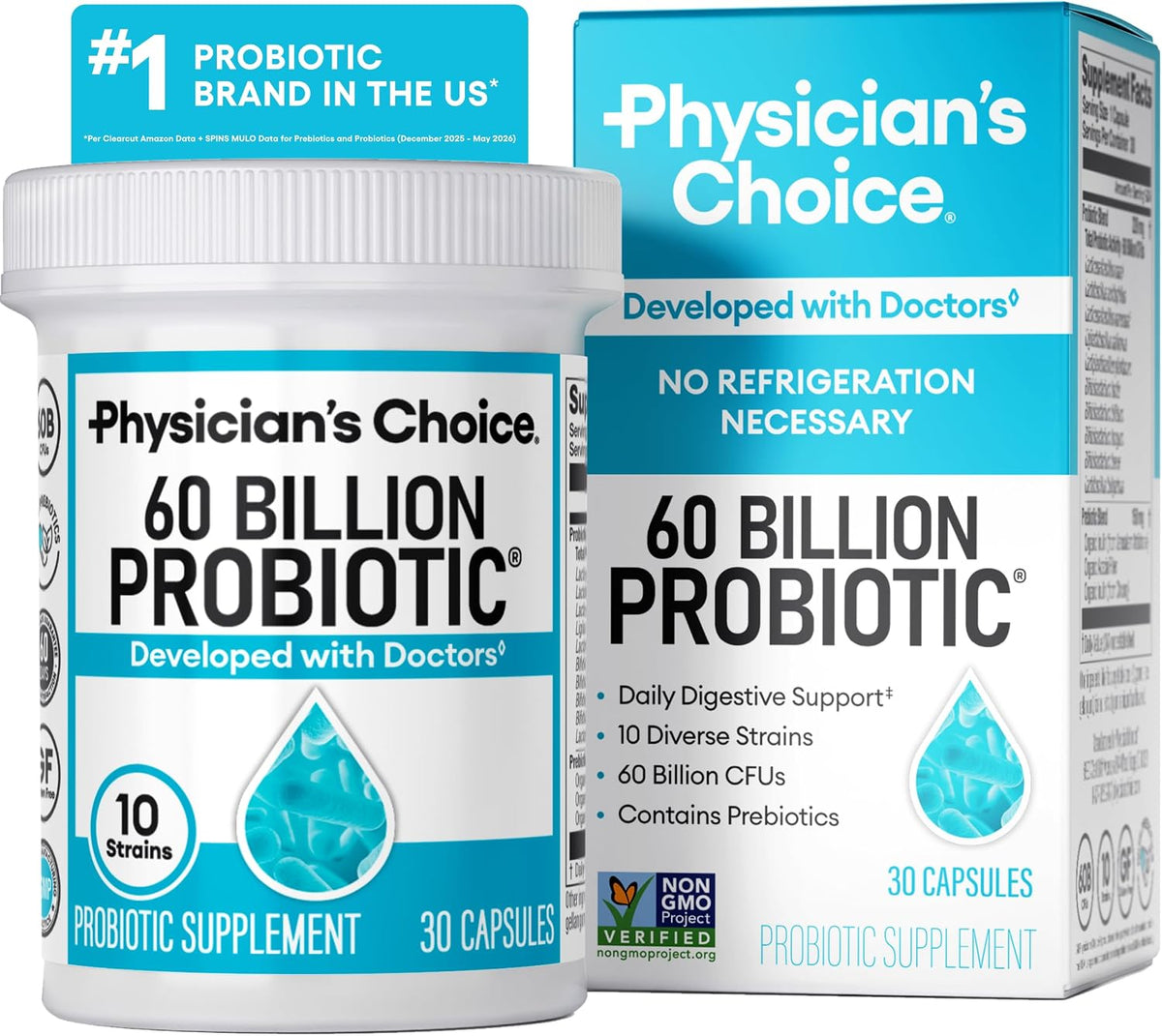 Physician's Choice probiotics 60 billion CFU 30 capsules