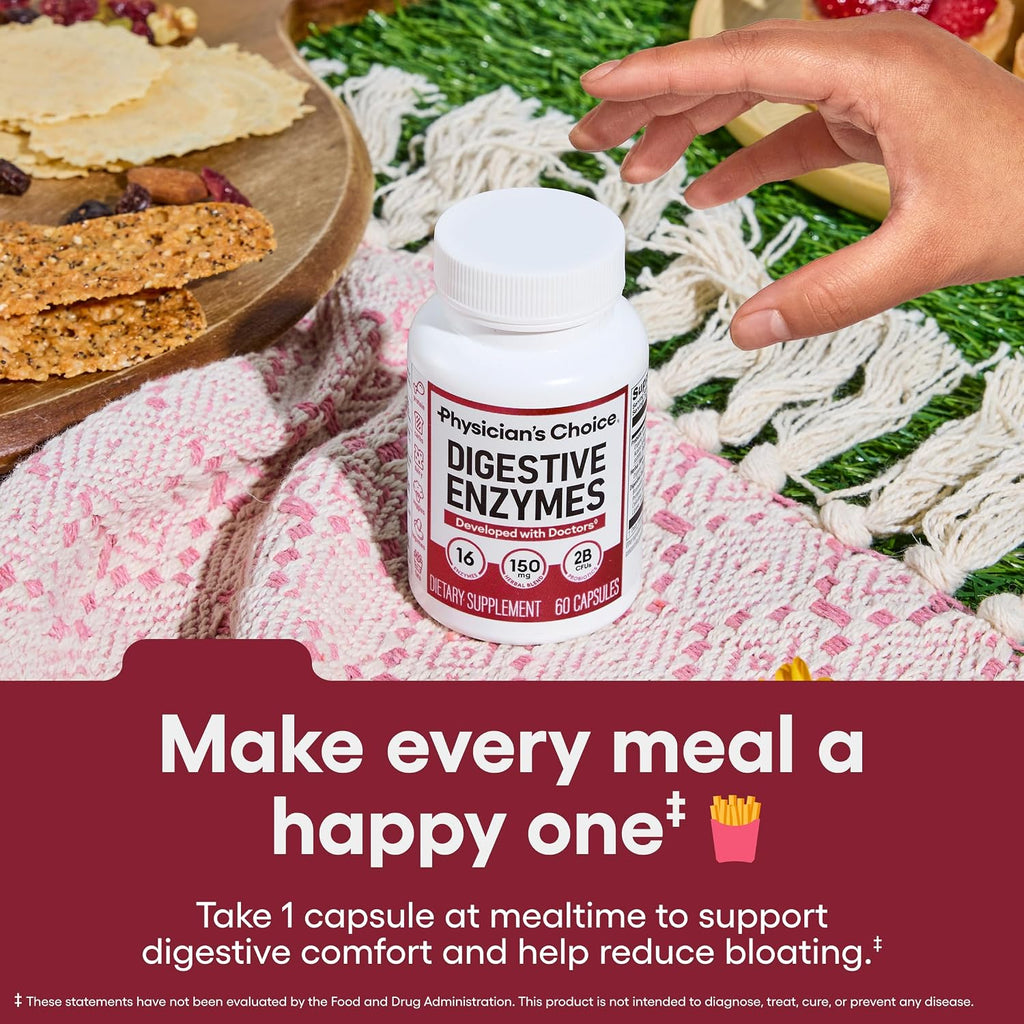 Digestive Enzyme Supplement 60 Capsules | 16 Enzymes with Prebiotics & Probiotics Stylish Shop