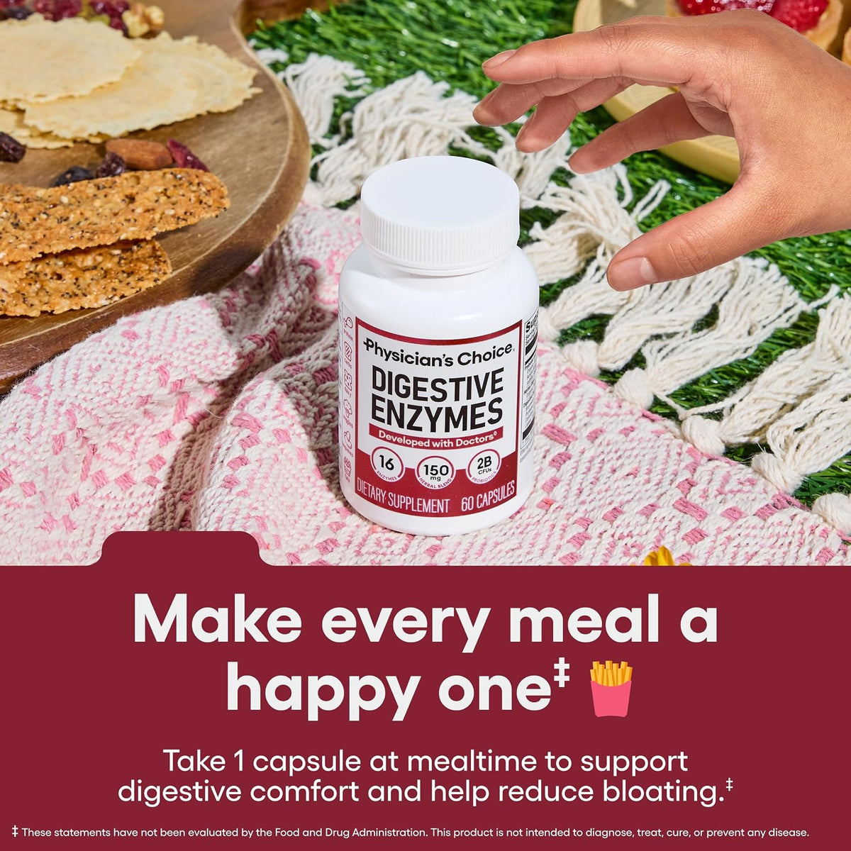 Digestive Enzyme Supplement 60 Capsules | 16 Enzymes with Prebiotics & Probiotics Stylish Shop