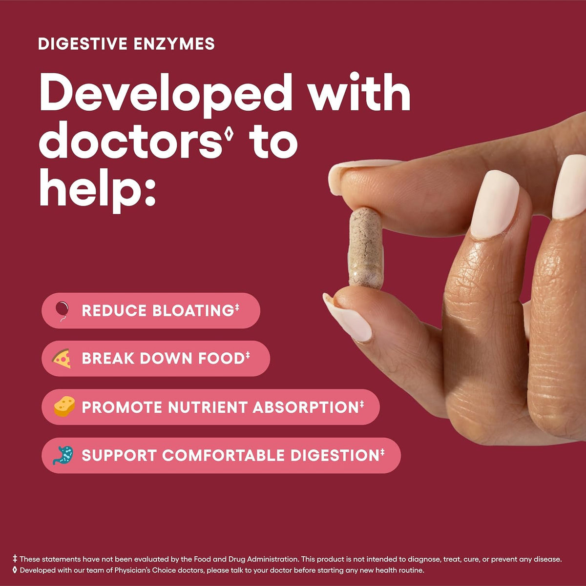 Digestive Enzyme Supplement 60 Capsules | 16 Enzymes with Prebiotics & Probiotics Stylish Shop