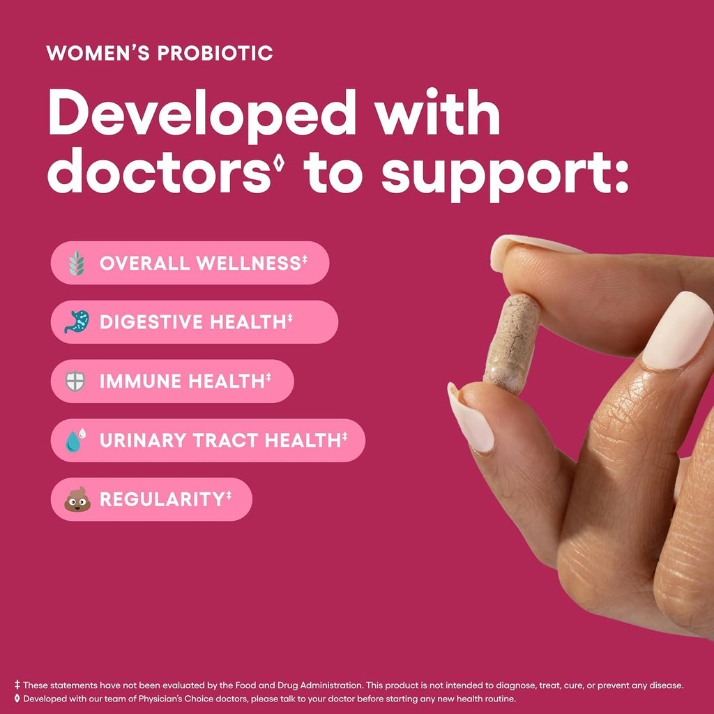 Women's Probiotics 50 Billion CFU | 30 Capsules Daily Probiotic Supplement Stylish Shop