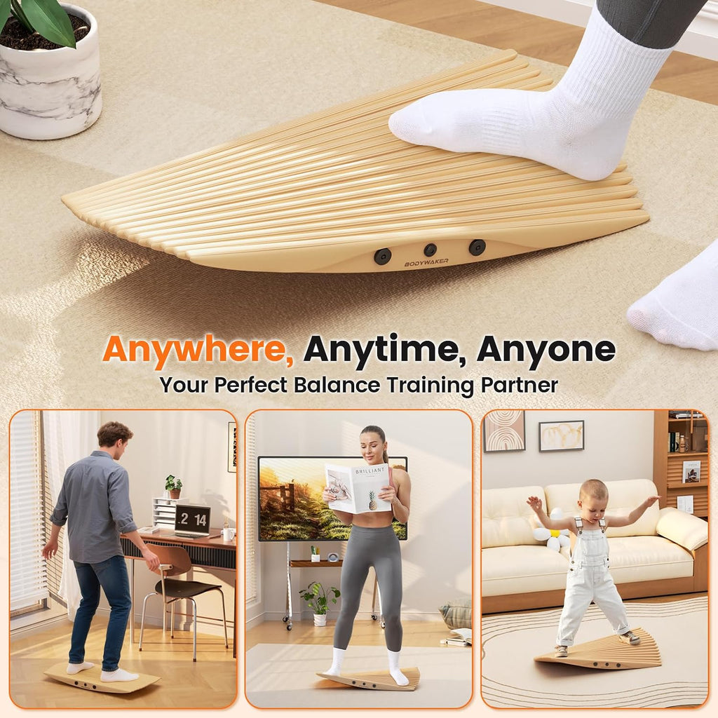 360° Wobble Balance Board – Anti-Fatigue Rocker Board for Standing Desk & Core