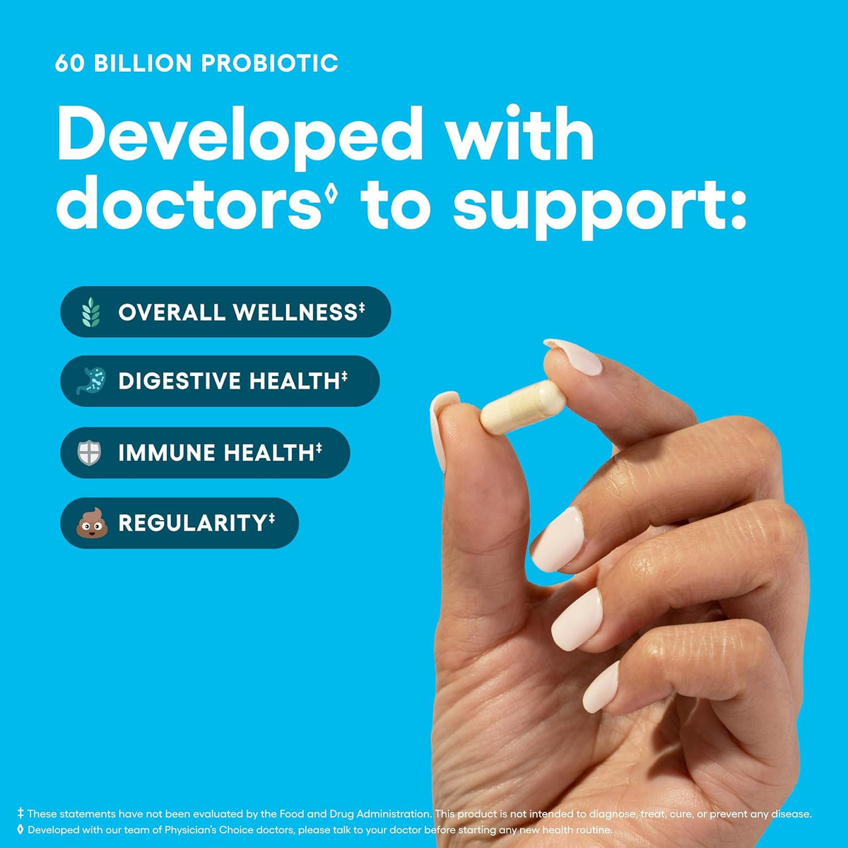Physician's Choice Probiotics 60 Billion CFU | 10 Strains with Prebiotics, 30 Capsules Stylish Shop