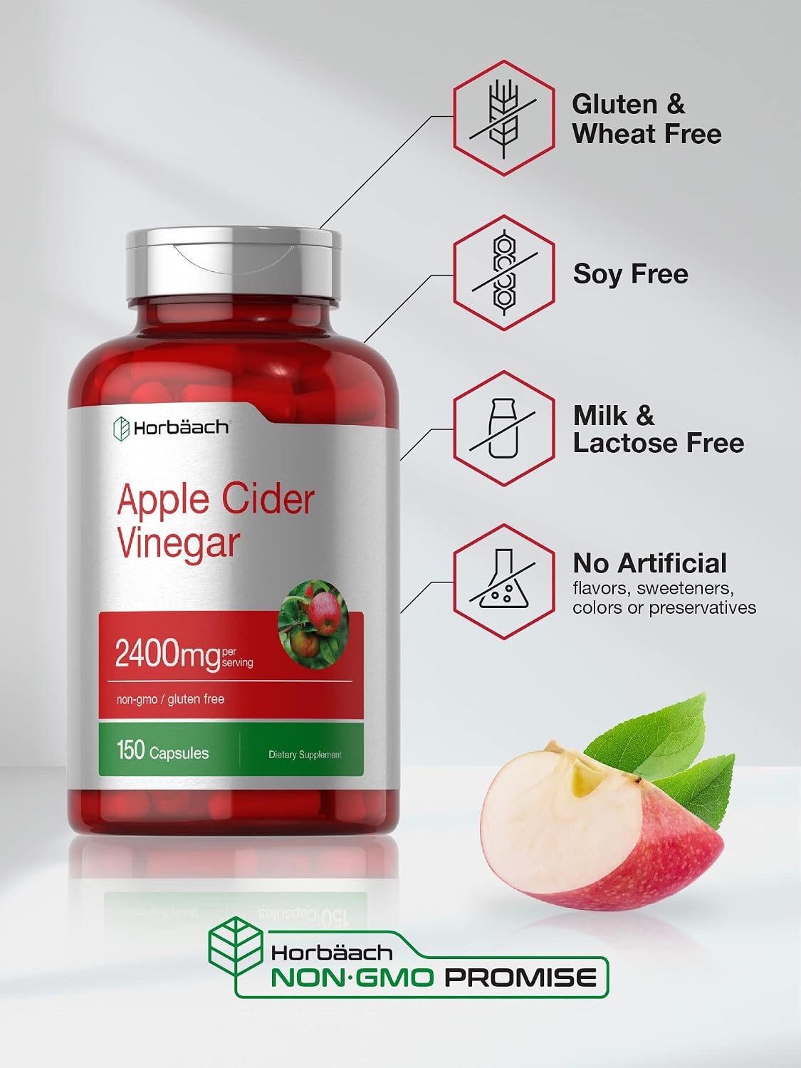 Apple Cider Vinegar Capsules 150 Count | 2400mg ACV Supplement Stylish Shop