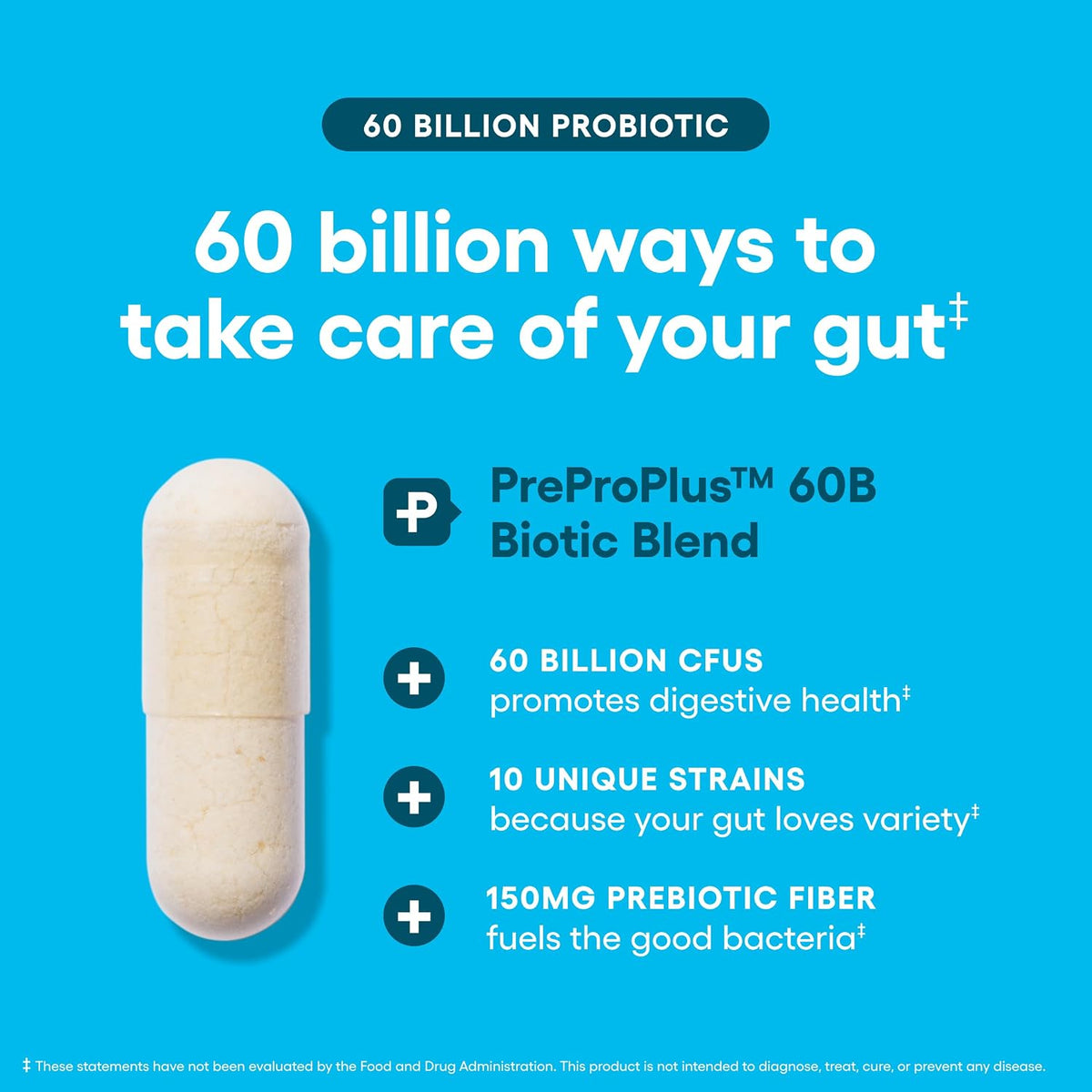 Physician's Choice Probiotics 60 Billion CFU | 10 Strains with Prebiotics, 30 Capsules Stylish Shop