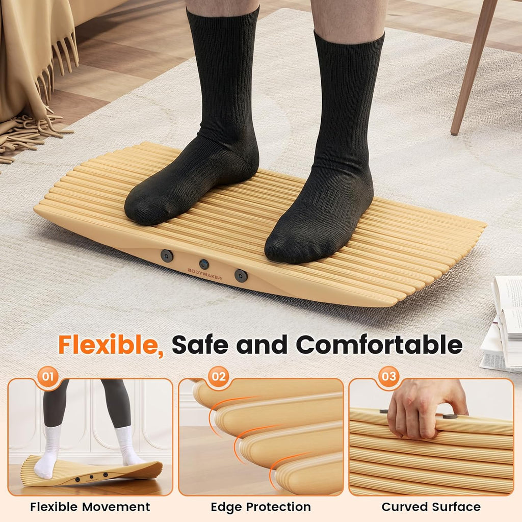 360° Wobble Balance Board – Anti-Fatigue Rocker Board for Standing Desk & Core
