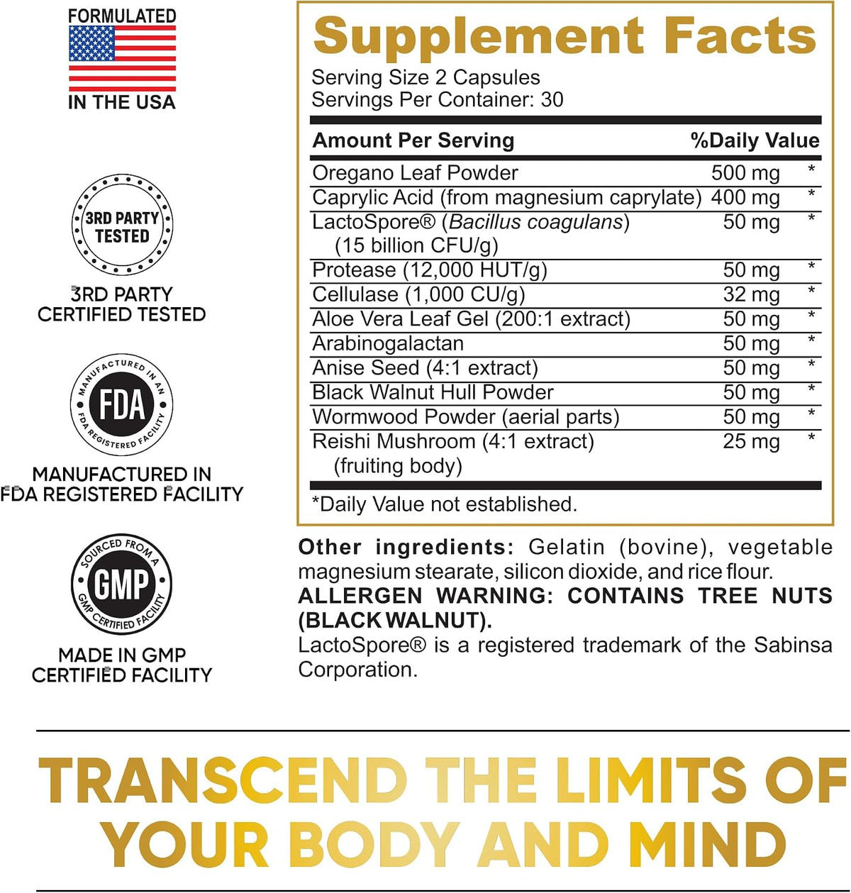 Herbal Blend Capsules 60 Count | Daily Supplement with Botanical Extracts Stylish Shop