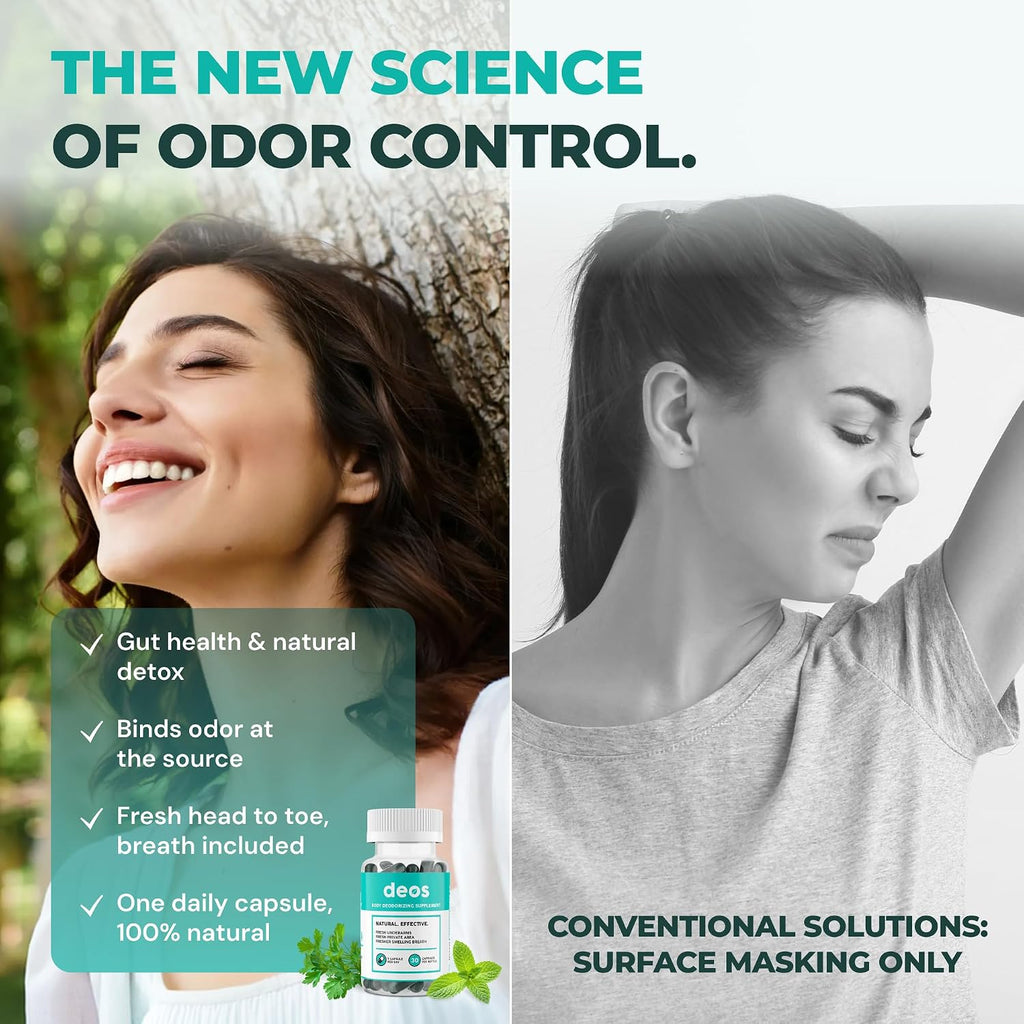 DEOS Internal Deodorant Capsules 30 Count | Daily Supplement Stylish Shop