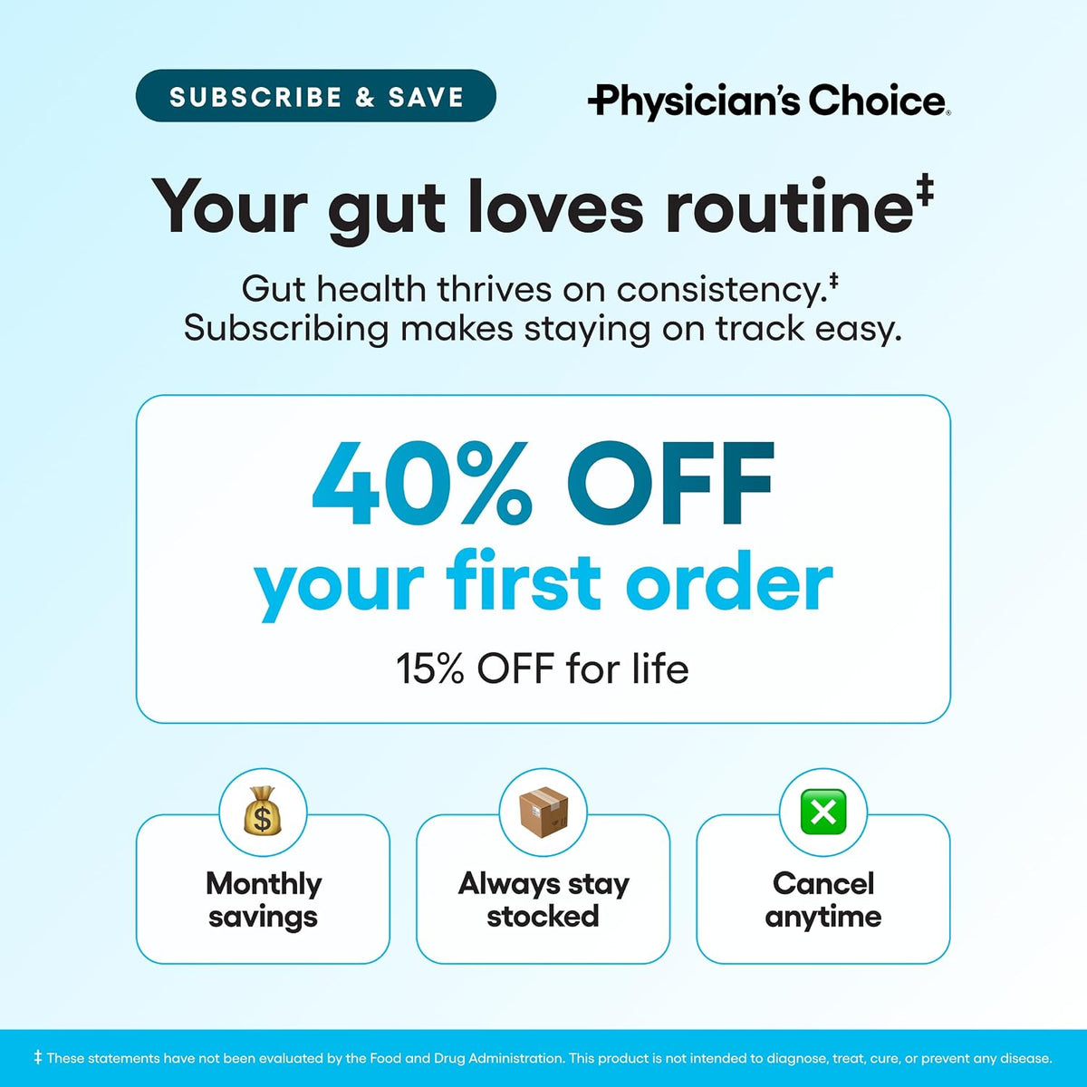 Physician's Choice Probiotics 60 Billion CFU | 10 Strains with Prebiotics, 30 Capsules Stylish Shop
