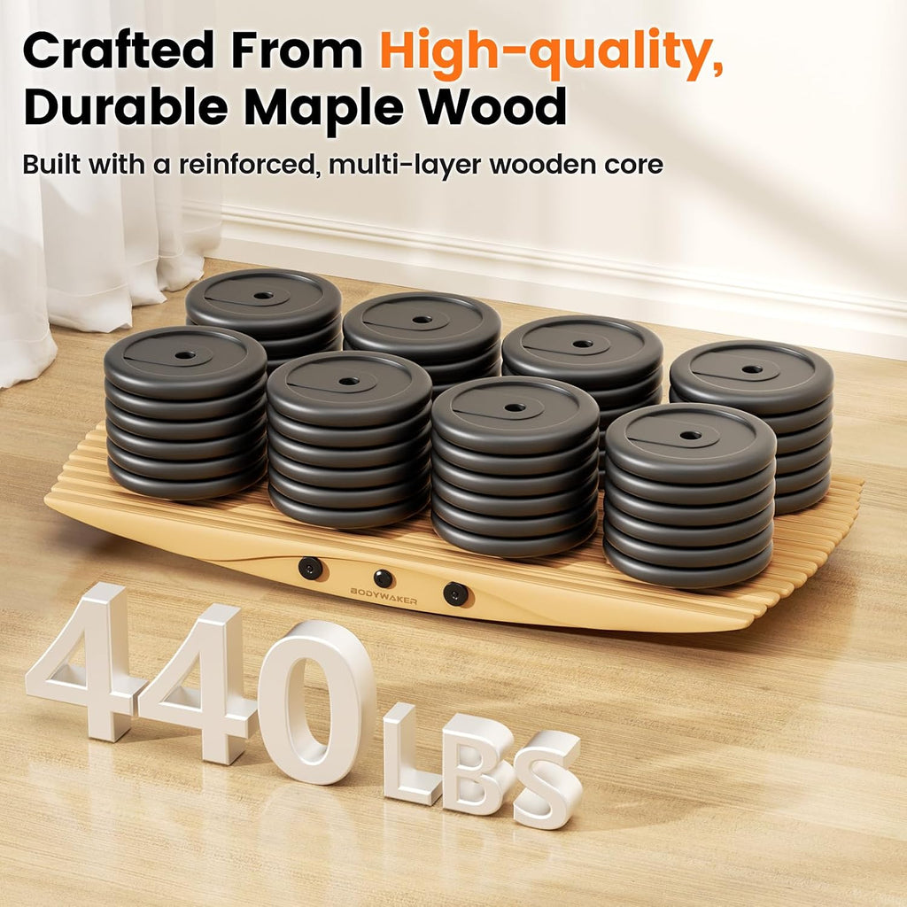 360° Wobble Balance Board – Anti-Fatigue Rocker Board for Standing Desk & Core