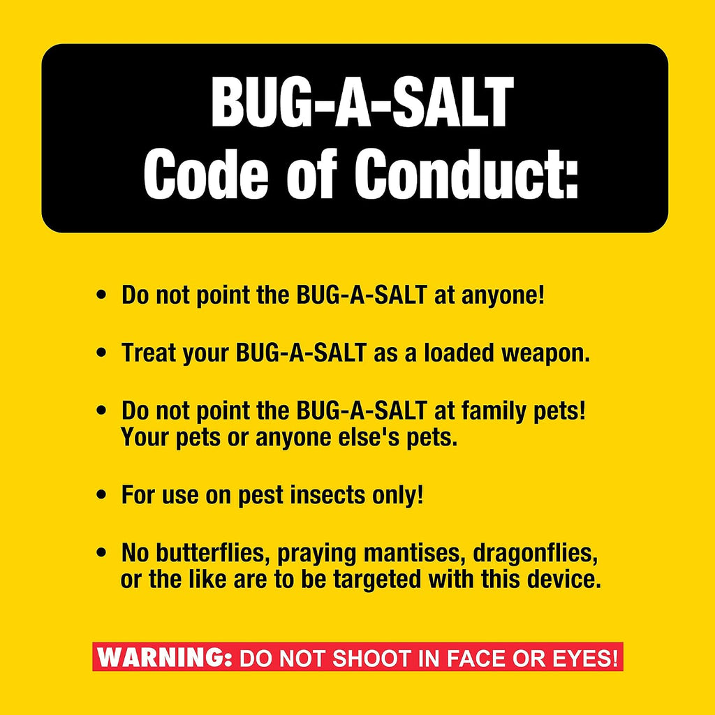 BUG-A-SALT Salt War Freedom 3.0 – Salt Fly Swatter Gun with Cross-Bolt Safety
