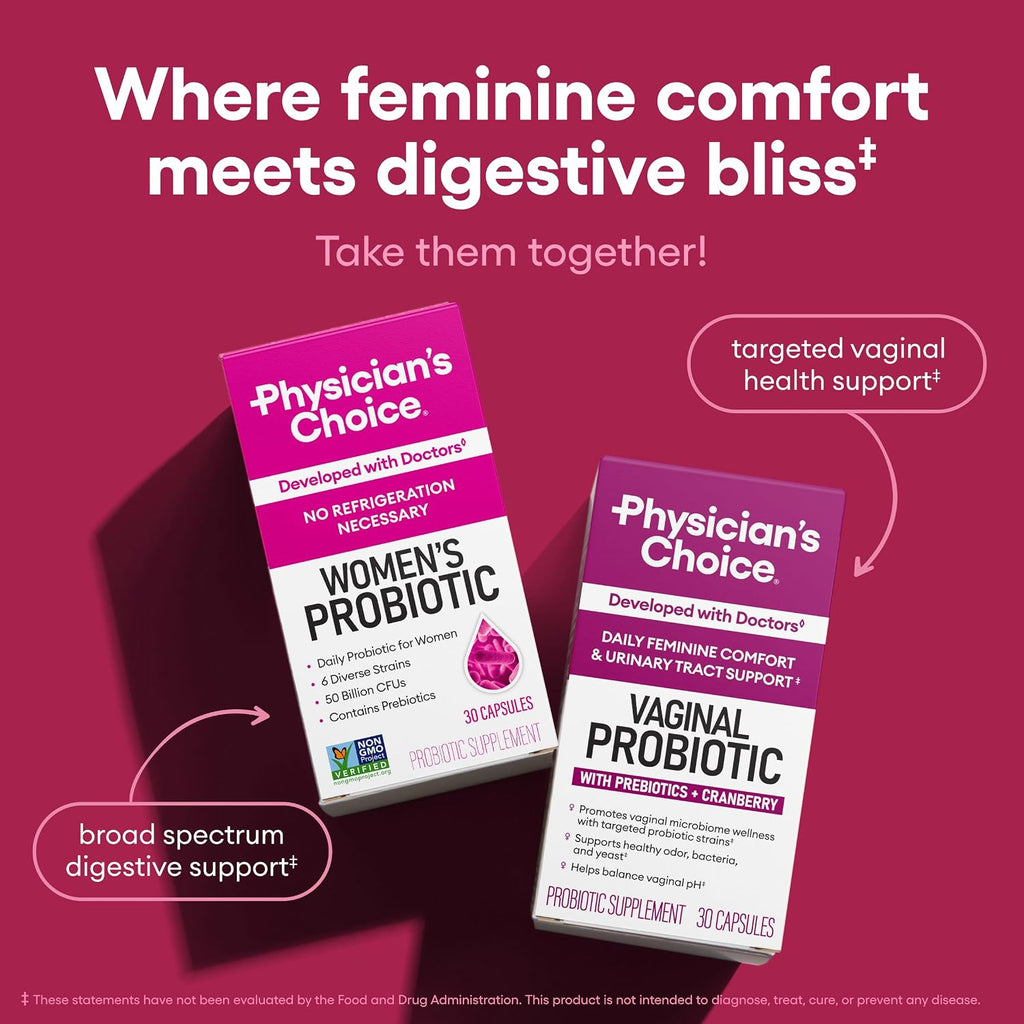 Women's Probiotics 50 Billion CFU | 30 Capsules Daily Probiotic Supplement Stylish Shop