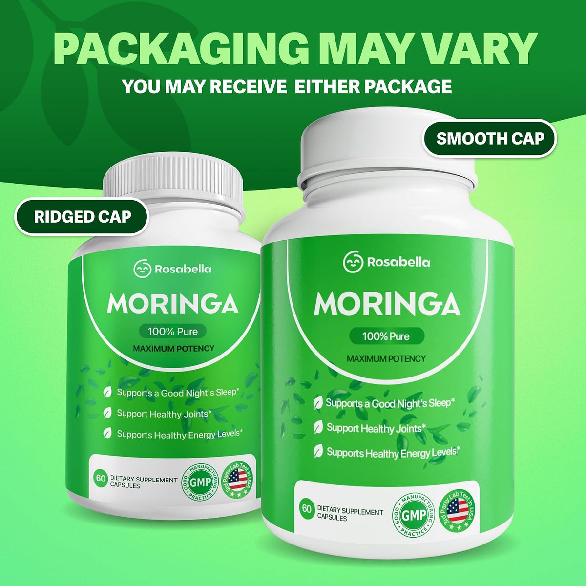 Moringa Capsules 60 Count | Pure Moringa Powder Supplement Stylish Shop