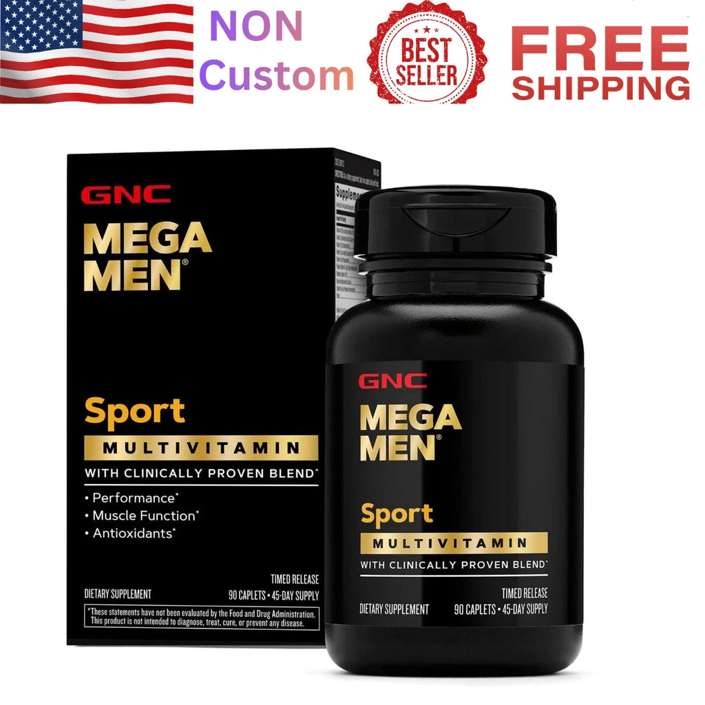 GNC Mega Men Sport Multivitamin – 180 Caplets (90 Servings) – Men's Sports Multivitamin