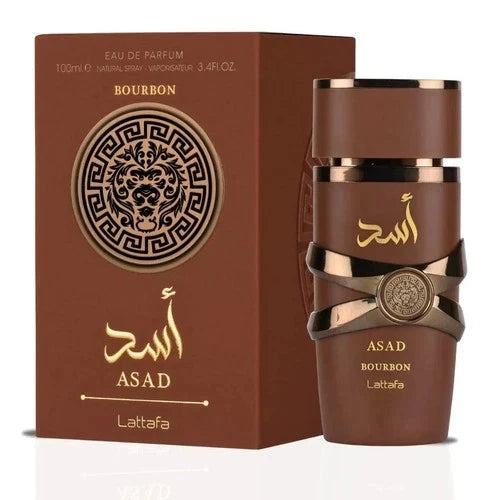 Lattafa Asad Bourbon Eau de Parfum Spray 100ml (3.4 oz) – Unisex Fragrance