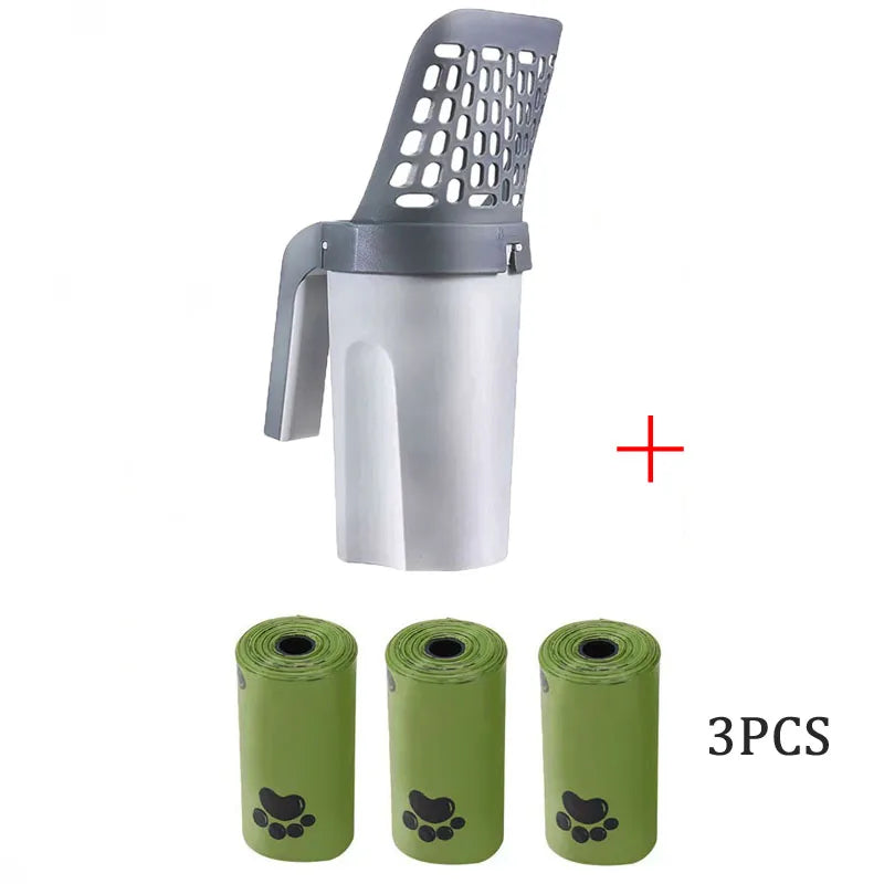 Cat Litter Scooper with Built-In Waste Bags Alsonic UK